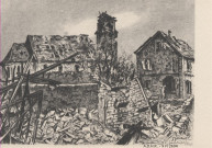 Gambsheim (Bas-Rhin) d'après dessins de Jacques GACHOT, Collection "L'Alsace Sinistrée
