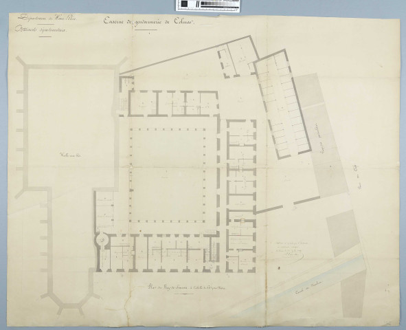 Colmar (dans l'ancien couvent des Dominicains): distribution intérieure et extension des locaux
