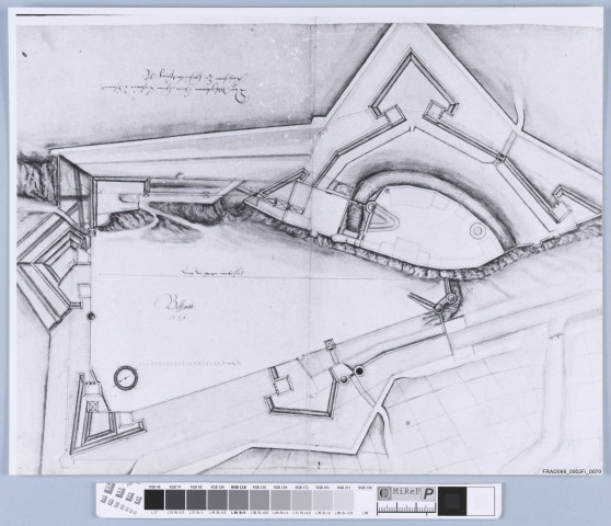 Belfort : plan par Specklin en 1582