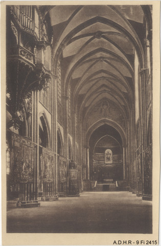 Strasbourg, la cathédrale : nef centrale