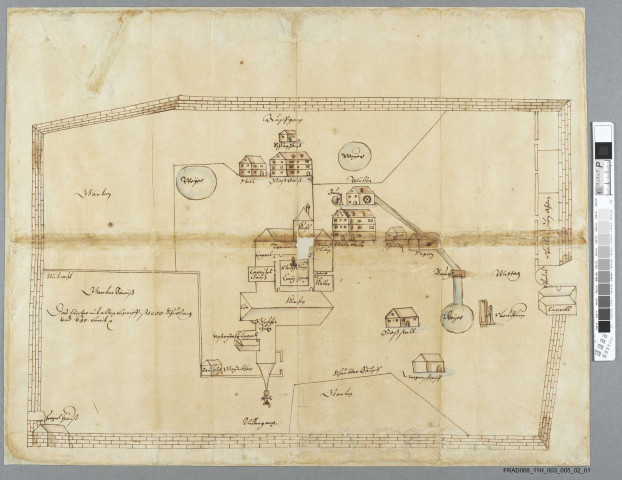 Plan de l'abbaye de Pairis