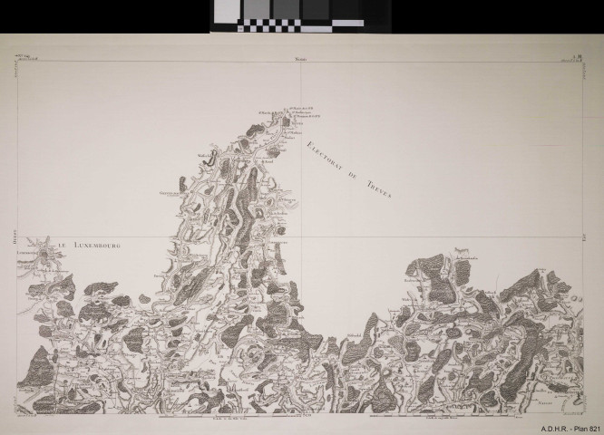 Carte de l'Alsace d'après Cassini
