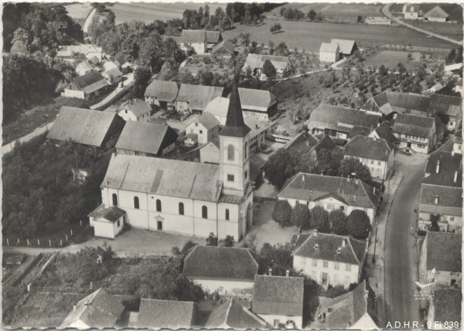 Oltingue : vue générale aérienne