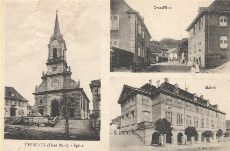 Uffholtz : Eglise, Grand'rue, Mairie