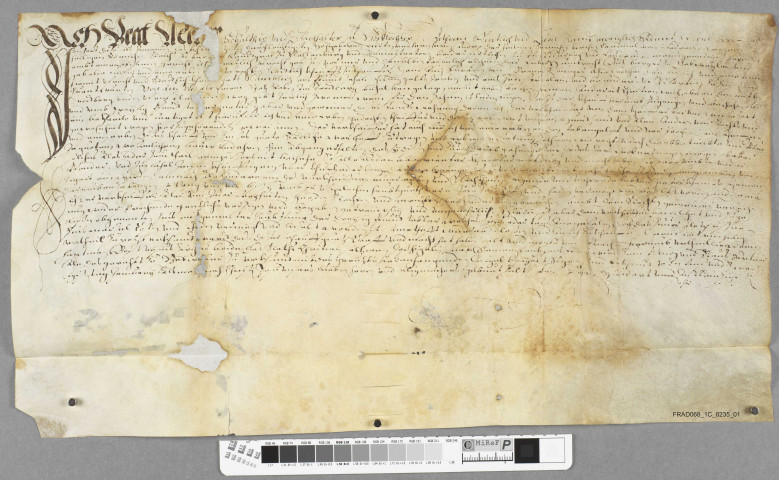 Constitution de rente par Humbrecht Bulz en faveur de Hans Brenneisen tous deux de Guebwiller