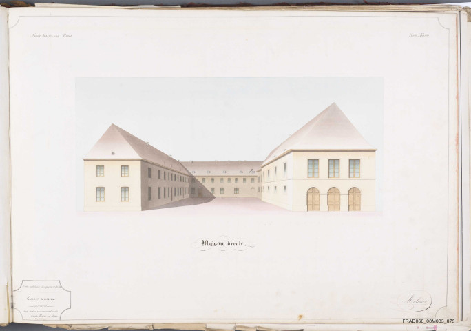 façade en perspective