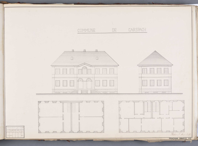 Carspach - école des garçons et filles