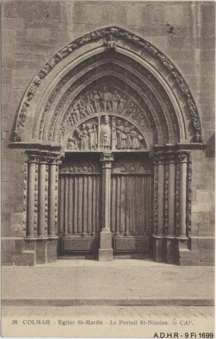 Colmar, église Saint-Martin : le portail Saint-Nicolas