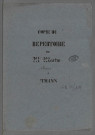 Doubles et copies de répertoires chronologiques Me François Philippe Joseph Martin