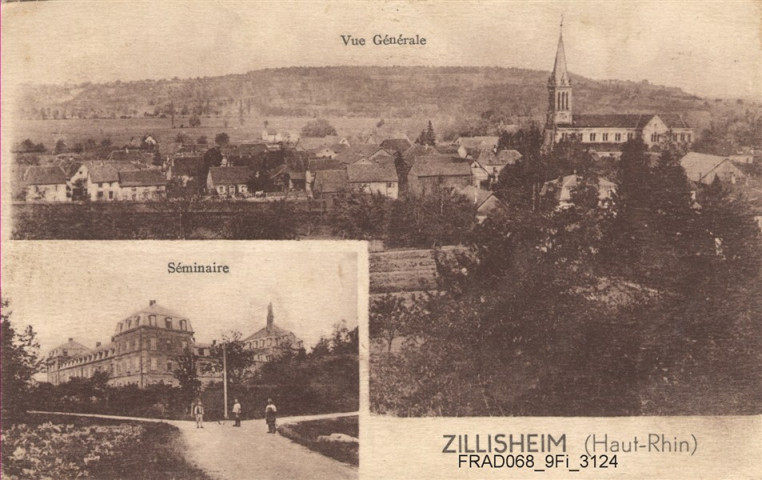 Zillisheim : vue générale, le séminaire