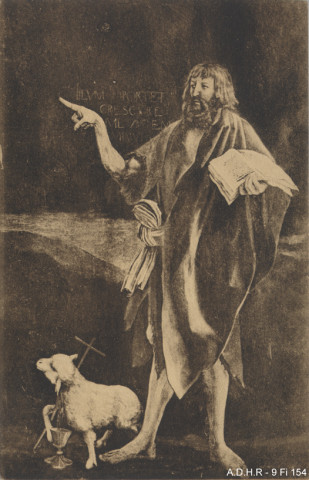 Colmar : musée Unterlinden : saint Jean-Baptiste détail du Crucifiement de Mathias Grunewald