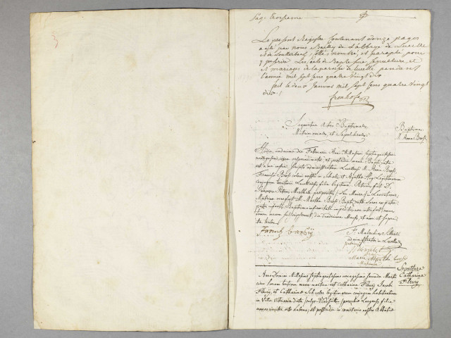 Lucelle - Paroisse catholique - Registre de baptêmes, mariages et sépultures