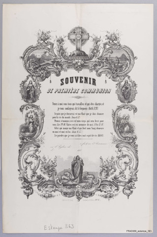 "Souvenir de Première Communion" illustrée