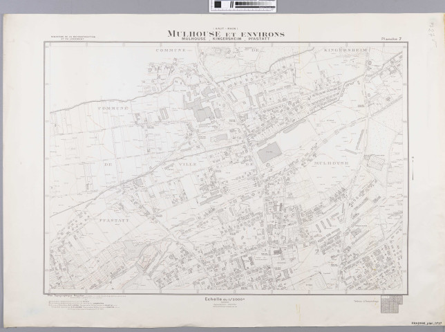 Mulhouse, Kingersheim, Pfastatt : planche 7