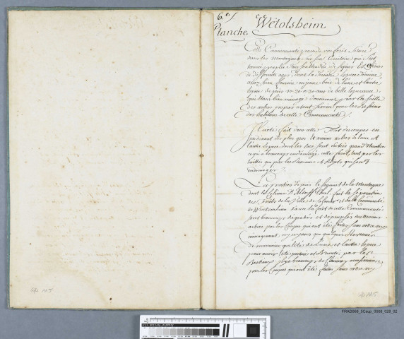 Plans de la forêt de la communauté de Wettolsheim