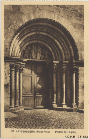 Kaysersberg : portail de l'église