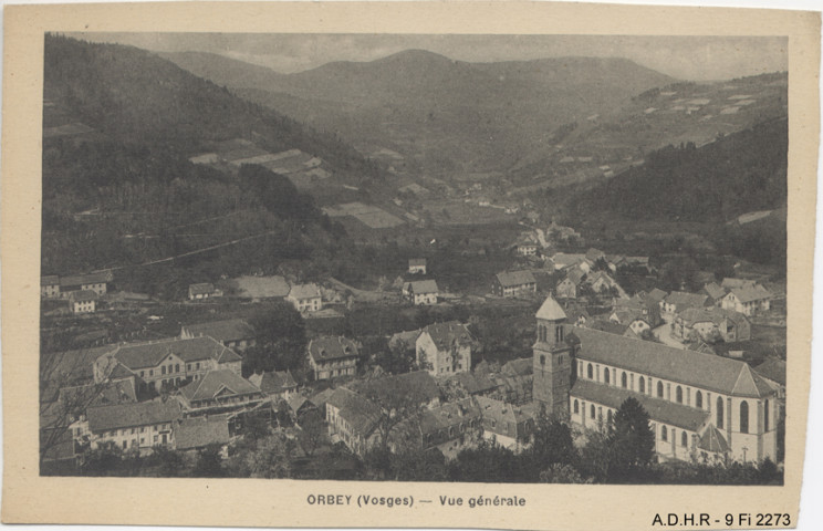 Orbey, vue générale